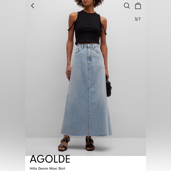 NWT Agolde Hilla Maxi Skirt - Size 26 - Picture 2 of 4